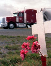 truck accident picture cross